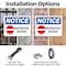 Signmission Restricted Access OSHA Notice Sign, Plastic, 14in W x 10in L, 2PK OS-2PACK-NS-P-1014-L-18072 - alternate 6